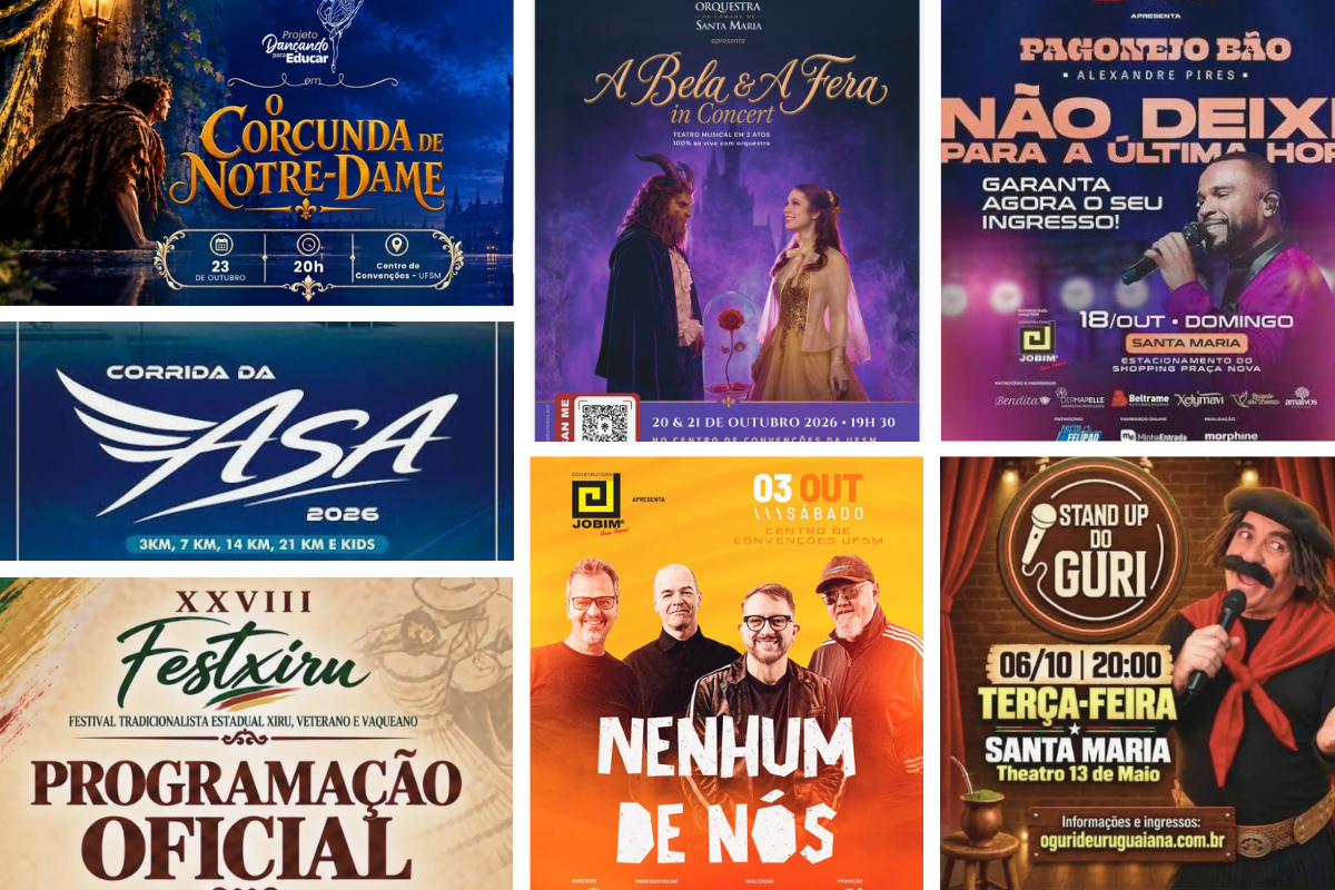 O que fazer em Santa Maria em Outubro?